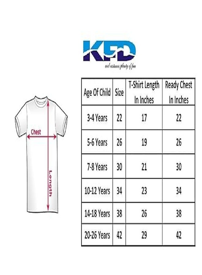 كاكو فانسي دريسيس تيشيرت أبيض مطبوع من كاكو، مناسب للأزياء التنكرية، للاحتفال بيوم الاستقلال ويوم الجمهورية، للأولاد والبنات (تيشيرت فقط)، من 20 إلى 26 سنة - Image 3